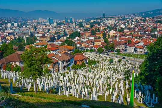 Kovaci cemetery in Sarajevo, Bosnia and Herzegovina