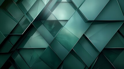 Abstract 3d geometric  textured dark green  color background,  for home decor, wall art, digital art print, wallpaper, background
