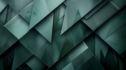 Abstract 3d geometric  textured dark green  color background,  for home decor, wall art, digital art print, wallpaper, background
