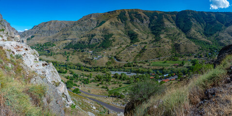 Panorama view of Kura river in Georgia © dudlajzov