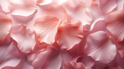 Abstract floral, blush pink, soft petals, beauty product background