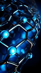 Intricate Graphene Molecular Structure Showcasing Cutting-Edge Nanotechnology Advancements