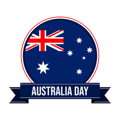 Obraz na płótnie Canvas Australia day sticker