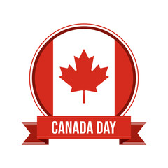 Canada day badge