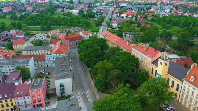 Castle Square Downtown Olawa Urzad Miasta Aerial View Poland