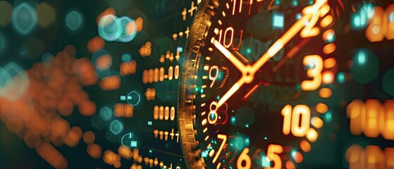 A close-up of a digital clock counting down to a Bitcoin halving event emphasizing its significance and market anticipation - obrazy, fototapety, plakaty