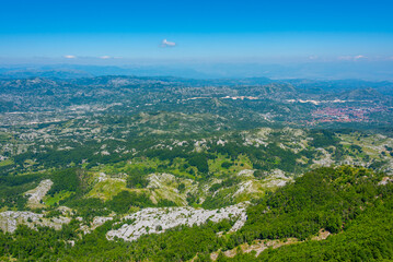 Fototapeta na wymiar Landscape of Lovcen National Park in Montenegro
