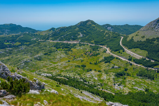 Landscape of Lovcen National Park in Montenegro