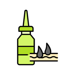 Obraz premium Hair serum icon. fill color icon