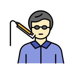 laser hair cleanser icon. fill color icon