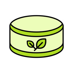 Body scrub icon. fill color icon