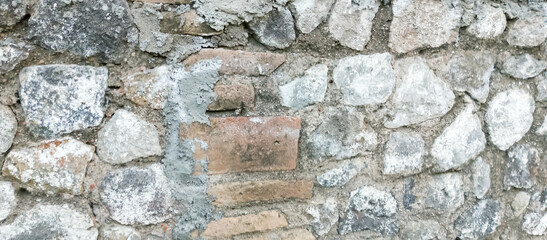 The wall of the house building