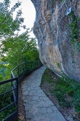 Sunrise view of Bagrati Cathedral in Kutaisi, Georgia