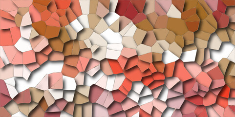 Abstract colorful background with polygon or vector frame. Texture of geometric shapes with shadows and light. Abstract mosaic pattern. Colorful polygonal design consist of triangles.