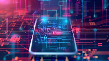 abstract background bitcoin and money Modern digital and Futuristic