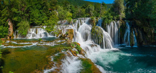 Fototapeta premium Great Una Waterfalls in Bosnia and Herzegovina