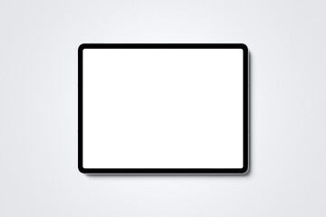Realistic tablet blank screen mockup	