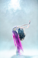 graceful ballerina on stage
