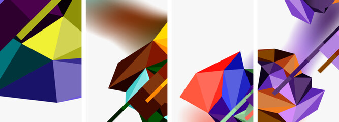 Minimal geometry. Circle, line and square design. Trendy techno business template for wallpaper, banner, background or landing