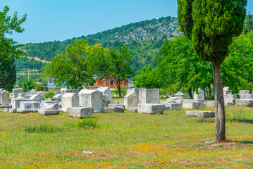 Stone tombs at Radimlja necropolis in Bosnia and Herzegovina