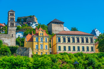 Old houses in Bosnian town Jajce