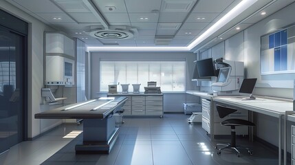 Fototapeta na wymiar modern radiology office, ultrarealistic​
