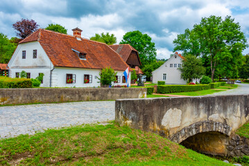 Historical houses in Croatian ethno village Kumrovec