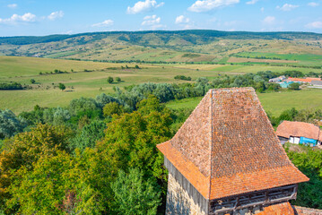 Fortified church in Romanian village Viscri