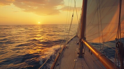 Write about the feeling of freedom while sailing on open water. 