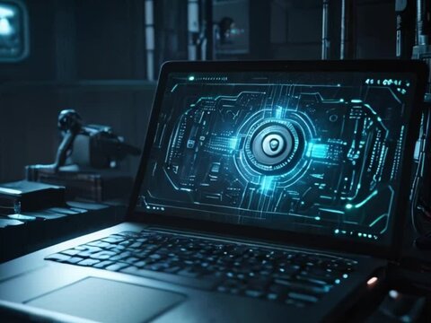 2FA secure account login connection or cybersecurity service concept of mobile and computer secure connection as trusted device closeup and two step factor authentication code verified credentials