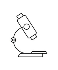 microscope icon, vector best line icon.