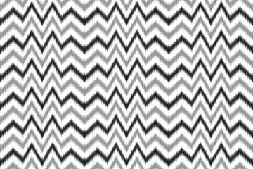 black and white Ikat seamless pattern