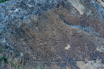 Qobustan petroglyph reserve in Azerbaijan