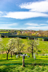Eine frühlingshafte Fahrradtour Anfang April bei herrlichen Sonnenschein über den Saale- und...