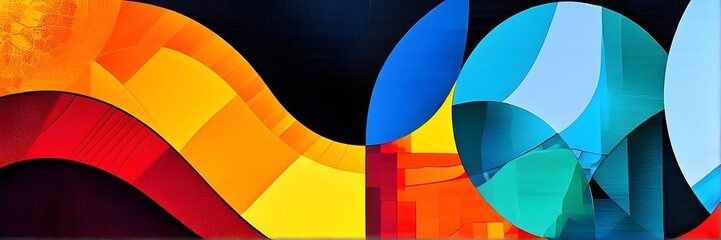 Fototapeta premium abstract art wallpaper in vibrant colors