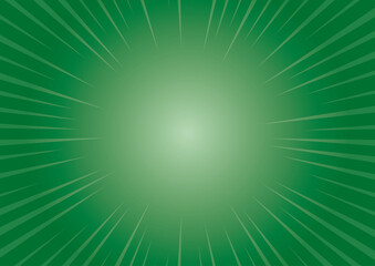 集中線　スターバースト　緑　シンプル　背景