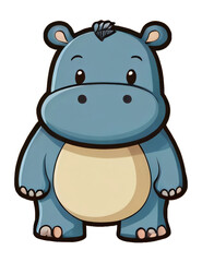 Fototapeta premium Blue Hippo