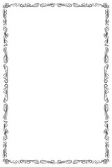 アンティークなデザインの飾り枠