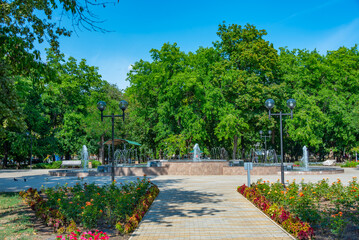 Central park in Moldovan town Bender