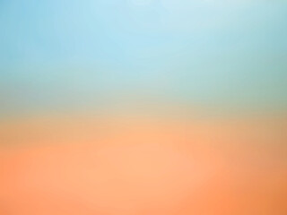 Abstract gradient sunrise in the sky with blue and orange natural background. - 779388349