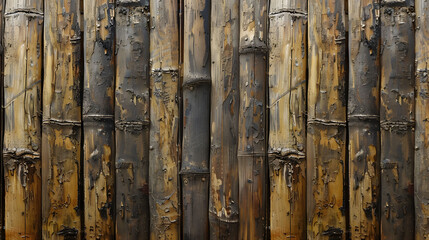 Fototapeta premium Textured rustic bamboo wood texture background for natural ambiance