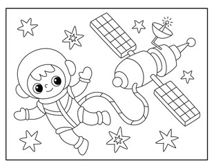 Space Coloring Pages for Kids
