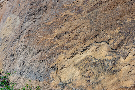 Qobustan petroglyph reserve in Azerbaijan