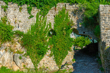 Ruins of the Stari Bar fortress in montenegro