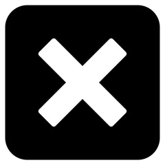 Fototapeta premium Cross Icon Black | Crosses | Cancel Symbol | Wrong Illustration | Logo | X Sign