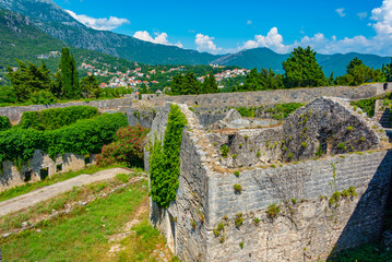 Spanish fortress in Herceg Novi in Montenegro - obrazy, fototapety, plakaty