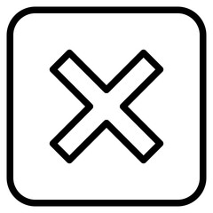 Obraz premium Cross Icon Black | Crosses | Cancel Symbol | Wrong Illustration | Logo | X Sign