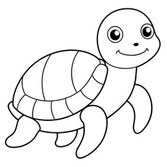 cute smiley Turtle vector