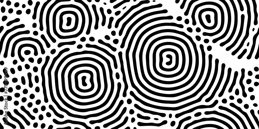 Poster reaction diffusion organical texture, system found in biology, geology and physics also known as tur