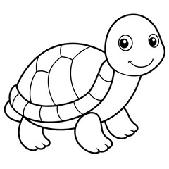 Cute turtle vector